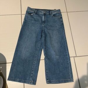 Chico's Blue Wide-Leg Jeans